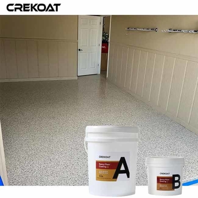 Rivestimento di pavimenti in fiocco epossidico ad alto lucido su superfici esistenti di cemento