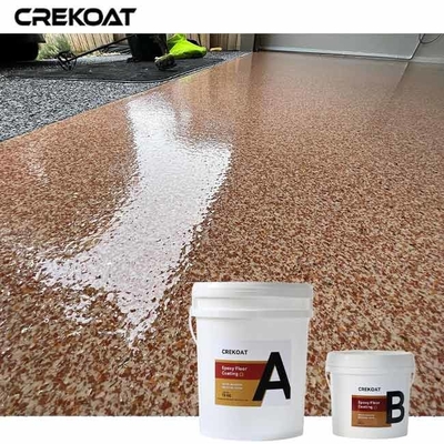 Rivestimento per pavimenti in fiocchi epossidici a basso tenore di VOC Offre una miscela unica di fiocchi multicolori