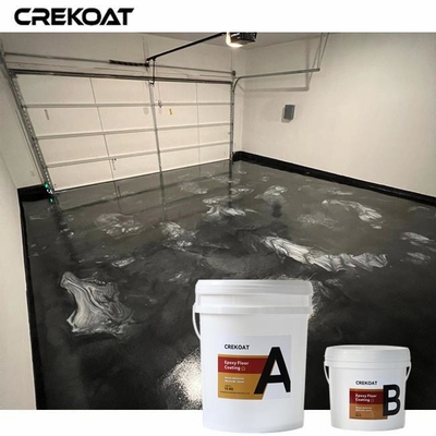 Rivestimento di pavimenti epossidici metallici lucidi Incorporato luccichio o fiocchi metallici per l'aggiunta di scintilla