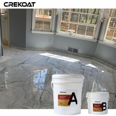 Basso odore Metallico Bianco Epossidico Pavimenti Rivestimento Antislip Opzioni di Tessitura Per la Sicurezza