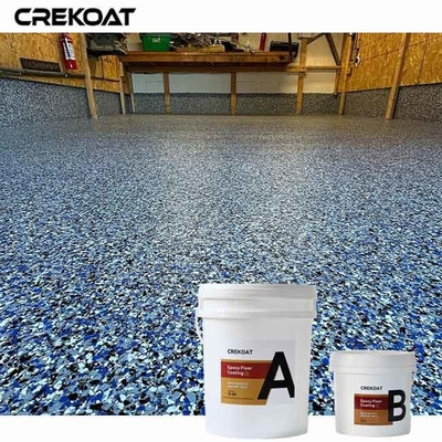 Proprietà anti-corrosive Pavimento epossidico a fiocco blu per l'industria