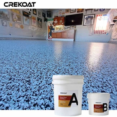 Sistemi ibridi Pavimento di garage in epossidio a fiocco Ombining Epossidio con fiocche metalliche
