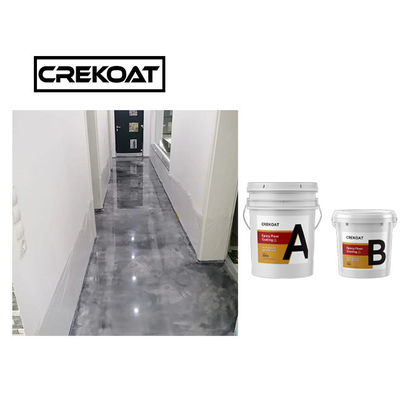 Pavimento a resina epossidica metallico durevole che ricopre anti graffio Grey Color