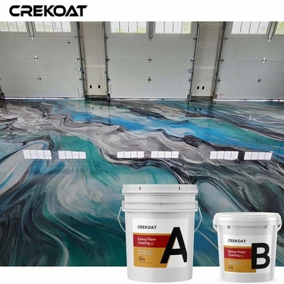 Auto fluido che livella il pavimento a resina epossidica metallico del garage che ricopre aspetto unico 3D