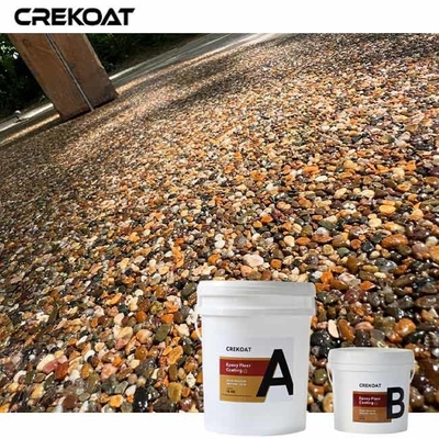 Superficie permeabile Epoxi Stone Deck Coating Ampia gamma di colori e aggregato