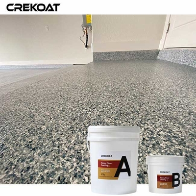 Applicazione facile Epoxide per pavimenti in fiocco di garage per ambienti con traffico intenso